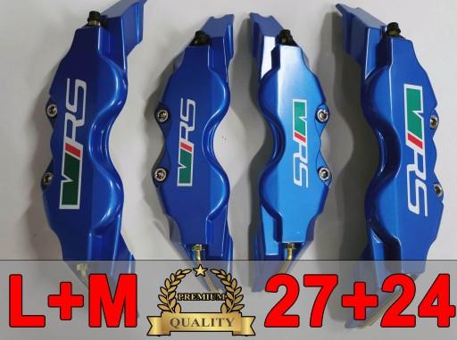 Накладки RS Skoda VRS клеми BREMBO L + M Blue