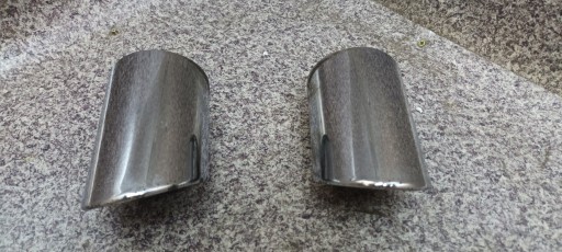 Хромированные накладки на глушитель насадок BMW E70 X5 3.0 D KPL