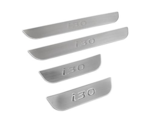 Накладки на боковые юбки Hyundai i30 2012-2017 HB