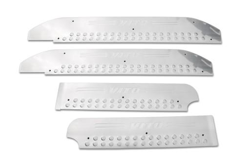 Накладки на боковые юбки Mercedes Vito W639 03-14