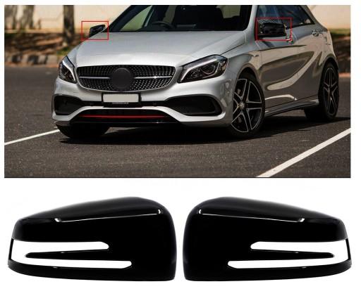Накладки на дзеркала MERCEDES A B C S GLK чорні