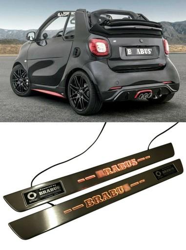 Накладки на пороги Brabus Mercedes Smart 453 Fortwo