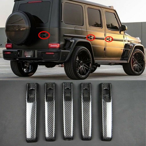 Mercedes G-class W464 W463a карбоновые накладки на ручки дверей