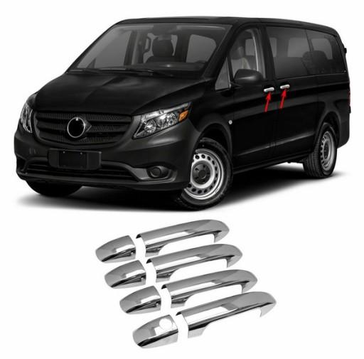 Накладки на дверні ручки кришки Vito Viano W447 сталь 14-