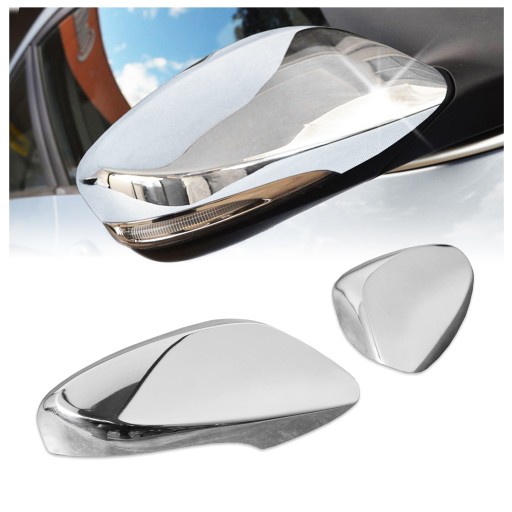 Накладки на бічні дзеркала HYUNDAI VELOSTER 2012-2017 | сталь | хром