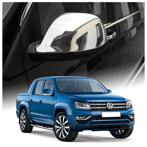 Накладки на бічні дзеркала VW AMAROK 2009-2022 | сталь | хром