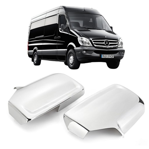 Накладки на дзеркала нержавійка хром Mercedes Sprinter W906 2006-2018