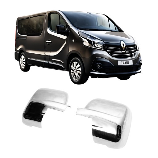 Накладки на дзеркала нержавіюча сталь хром Renault Trafic 2015-