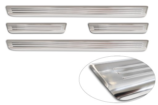 Накладки на пороги Стальные накладки на пороги OPEL CORSA CORSA-E / CORSA F VI