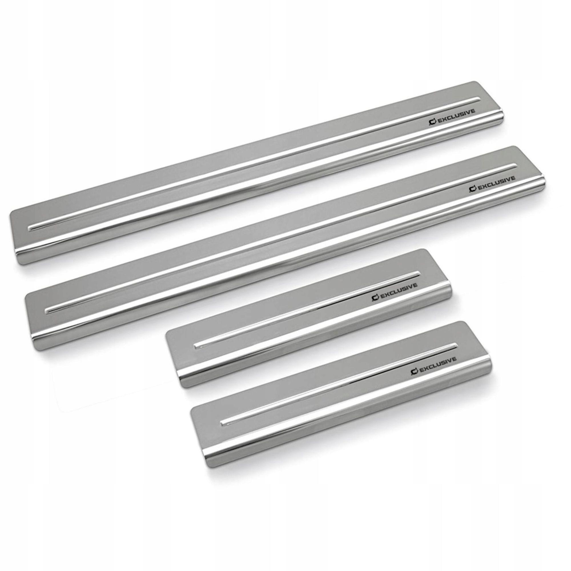 Накладки на пороги для Ford Fiesta MK7 2008-2016 4 s