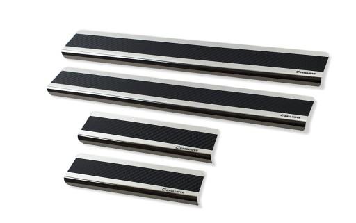 Накладки на пороги для Nissan Qashqai J11 FL