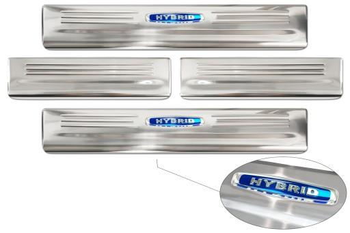 Накладки на пороги для Toyota Highlander 4 (Hybrid)