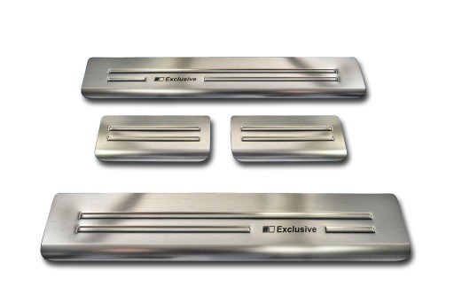 Накладки на пороги Рено Каджар Накладки на пороги з 2015 по 2022 р.в. сталь