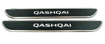 Защитные накладки порогов с подсветкой алюминиевые