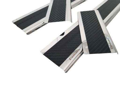 Накладки на пороги Dacia Duster II 2018+ / FL 21+