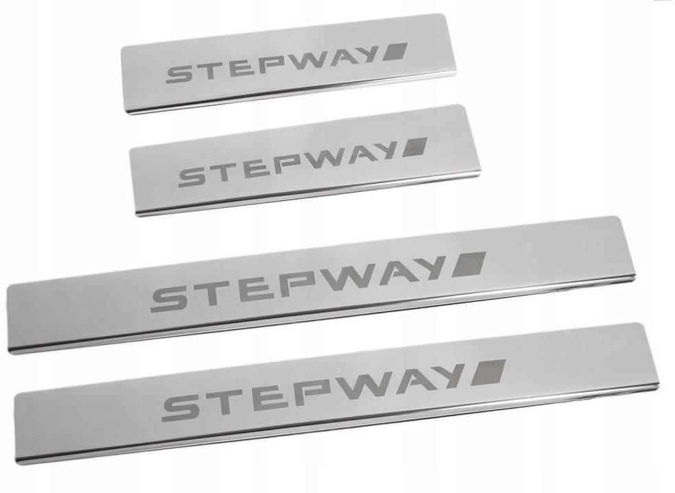 Накладки на пороги Dacia Sandero 2 Stepway с 2012 года