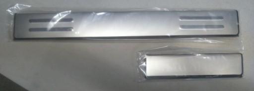 Накладки на пороги Ford Focus 3 5d 2010-15 сталь nier