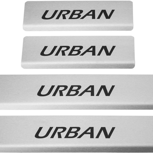 MERCEDES B W246 URBAN Накладки на пороги, нержавіюча сталь 304, чорні, матові