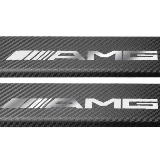 MERCEDES C Coupe C205 AMG накладки на пороги, нержавіюча сталь 304, обробка