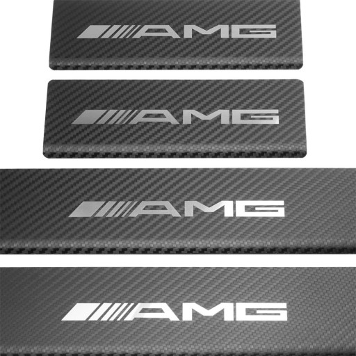 MERCEDES C W205 AMG Накладки на пороги, нержавіюча сталь 304, покриття Carb