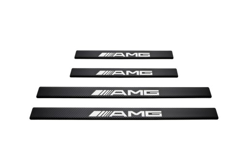 MERCEDES E W210 AMG Накладки на пороги, нержавіюча сталь 304, покриття Carb