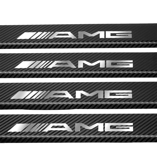MERCEDES S W222 AMG Накладки на пороги, нержавеющая сталь 304, отделка Carb