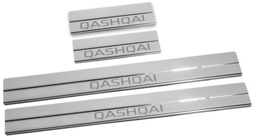 Накладки на пороги Nissan Qashqai mk 2 з 2014 року