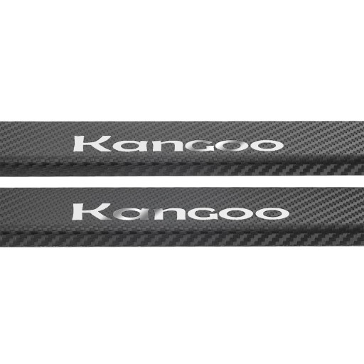 Накладки на пороги RENAULT KANGOO MK2 COMPACT, нержавіюча сталь 304, обробка