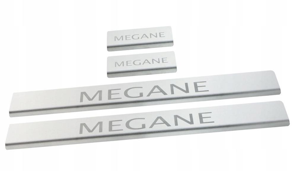 Накладки на пороги Renault Megane mk4 з 2016 року