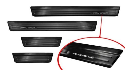 Накладки на пороги для Mazda 3 Hatchback (сталь)