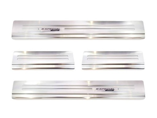 Накладки на пороги Mitsubishi Outlander 3 (Сталь)