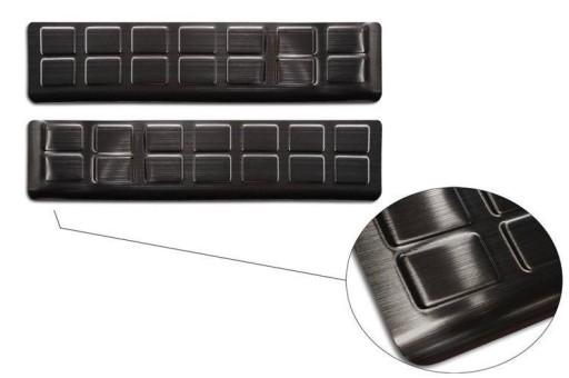 Накладки на пороги для Peugeot Expert III (черные)