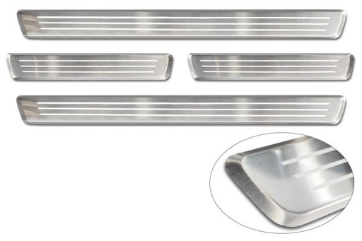 Накладки на пороги VOLVO XC40 (Сталь)