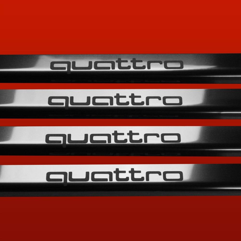 Накладка на порог глянец AUDI A5 B8 (QUATTRO)