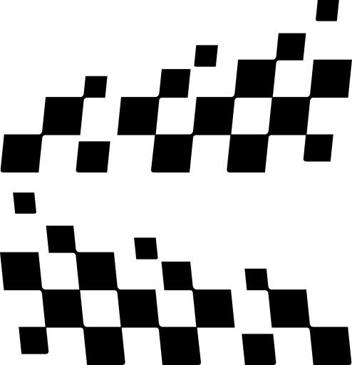 Наклейка тюнинг квадраты 2шт. 100x50cm