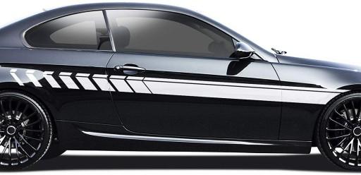 Наклейка тюнинг ремни на авто, качество автомобиля!