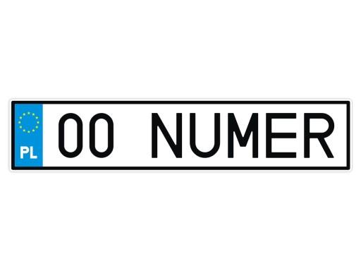 Пользовательская наклейка TIRA REGISTRATION XL 100 см