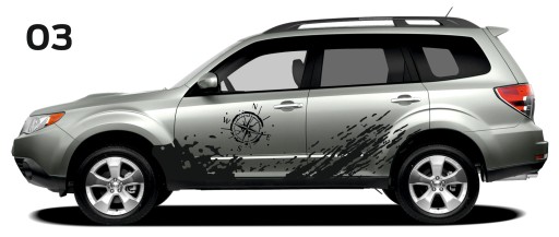 Бічна наклейка Subaru Forester 03