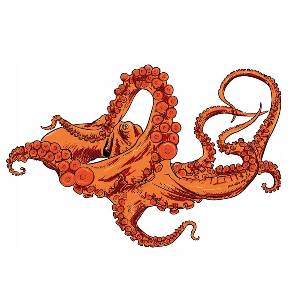 Наклейка на автомобіль восьминіг wlepa восьминіг 80 см