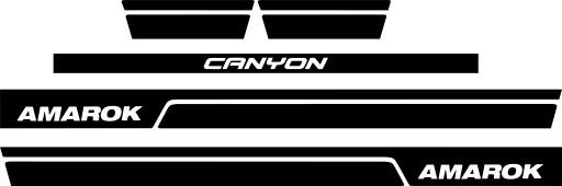 Наклейка, наклейки для VW AMAROK комплект каньон