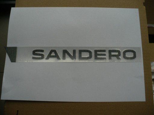 908905709R - Задняя наклейка с надписью Dacia Sandero III Grey 2023-