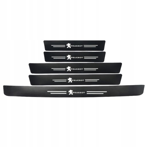 Наклейка на порог автомобиля Peugeot