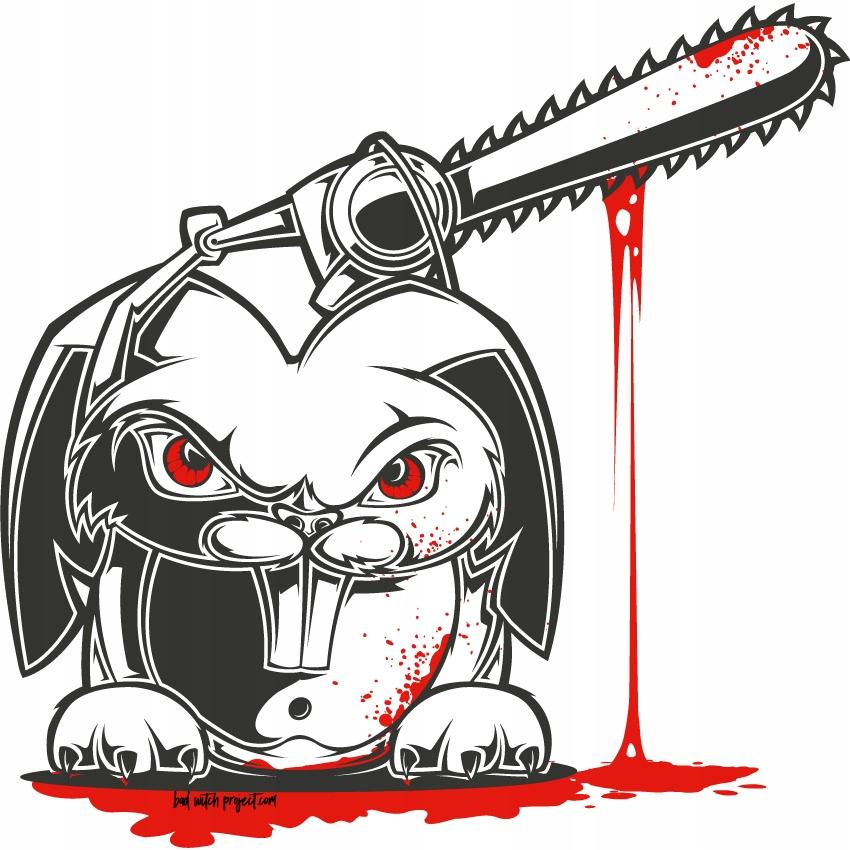 Наклейка на автомобиль Mad Bunny 60 см