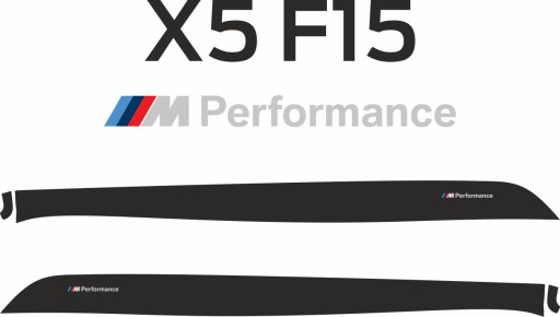 Наклейки BMW X5 F15 M Performance, полосы, пленка 3М