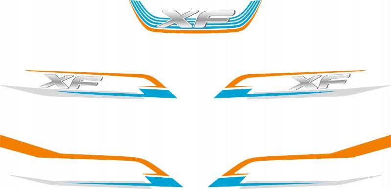 Наклейки / шпон DAF XF SUPER SPACECAB v28_green