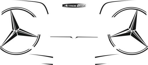 Наклейки шпон MERCEDES ACTROS MP4_v10_green