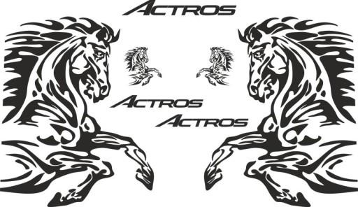 Наклейки шпон MERCEDES ACTROS MP4_v4_green