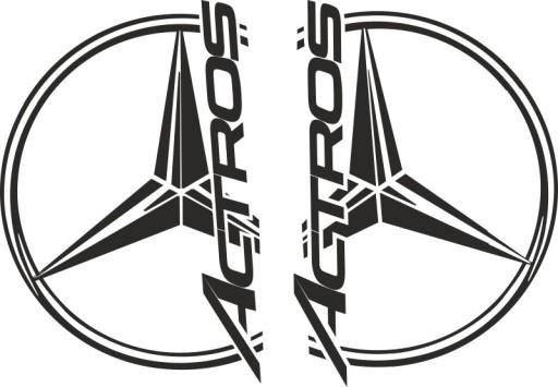 Наклейки шпон MERCEDES ACTROS MP4_v7_green