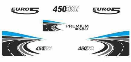 Наклейки / шпон RENAULT PREMIUM_v12_green