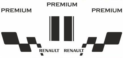 Наклейки / шпон RENAULT PREMIUM_v3_green